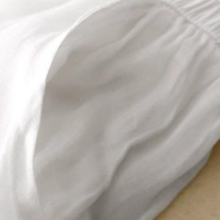 Buddha Stones Side Embroidery Design Women's 7-8 Length Wide Leg Pants With Pockets - image 12