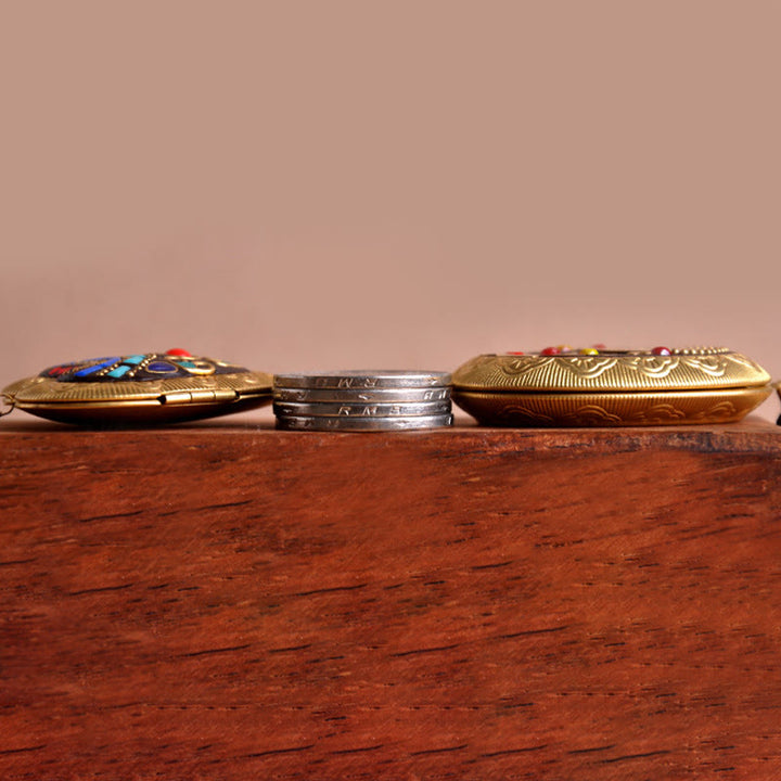 Buddha Stones Copper Kwan Yin Avalokitesvara Zakiram Wealth Pendant Necklace - image 39