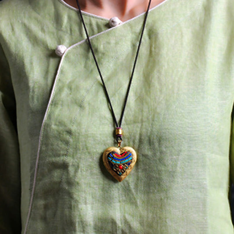 Buddha Stones Copper Kwan Yin Avalokitesvara Zakiram Wealth Pendant Necklace - image 19