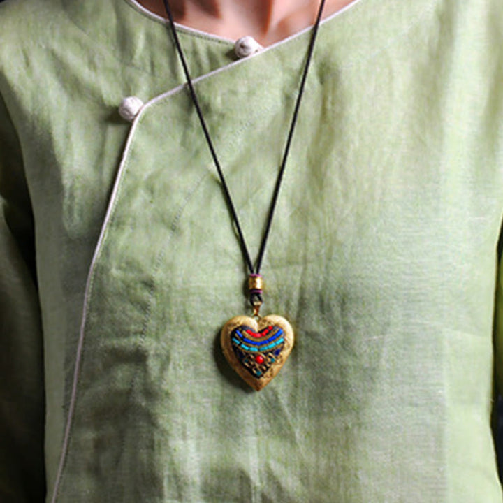 Buddha Stones Copper Kwan Yin Avalokitesvara Zakiram Wealth Pendant Necklace - image 19