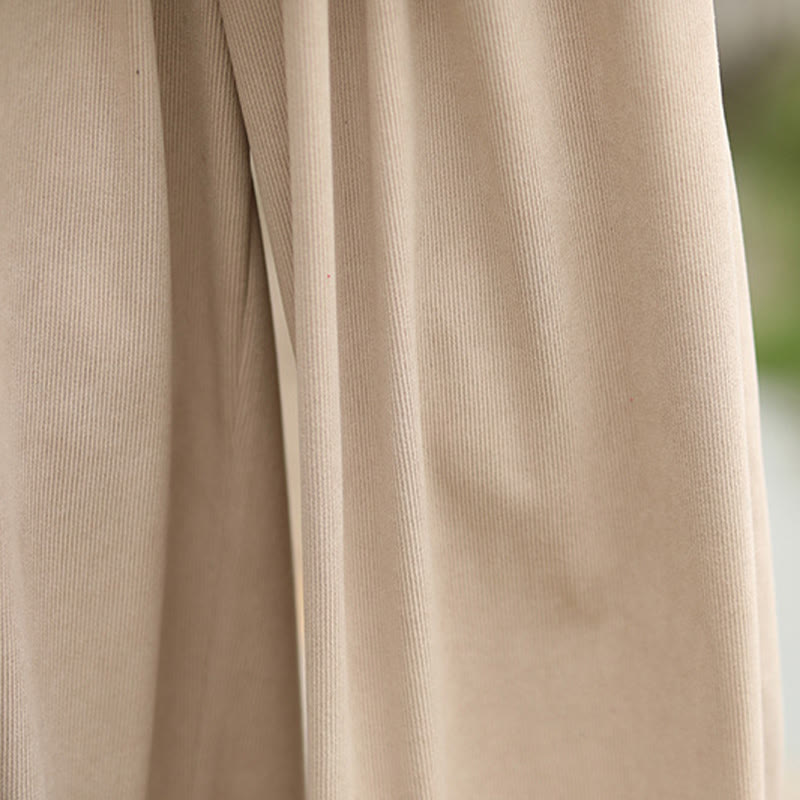 Buddha Stones Fall Solid Elastic Waist Drawstring Men's Harem Pants With Pockets - image 11