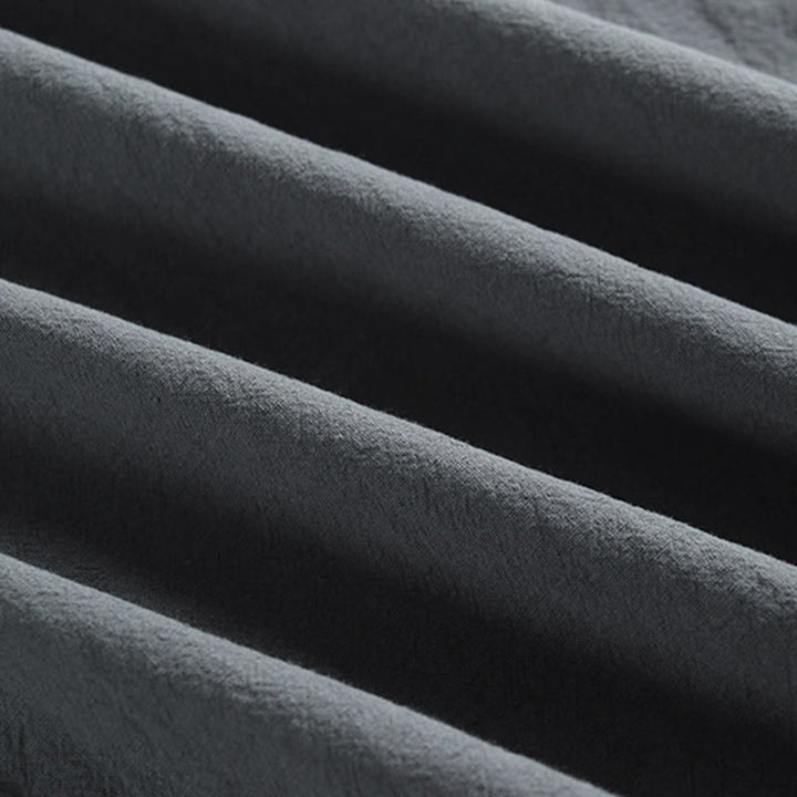 Buddha Stones Summer Solid Color V-Neck Frog-Button Sleeveless Men's Cotton Linen Vest - image 8