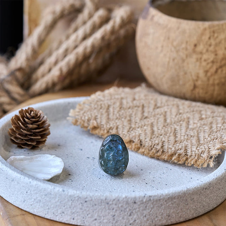 Buddha Stones Ganesh Elephant Figurine Natural Labradorite Healing Protection Statue Home Decoration - image 5