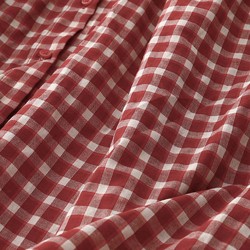 Buddha Stones Plaid Sleeveless Summer Midi Dress With Pockets - image 8