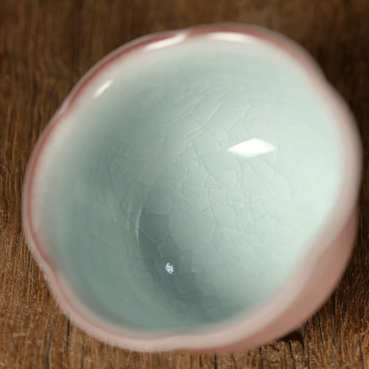 Buddha Stones Hand-painted Rabbit Orchid Flower Begonia Ceramic Teacup Kung Fu Tea Cup 75ml - image 9