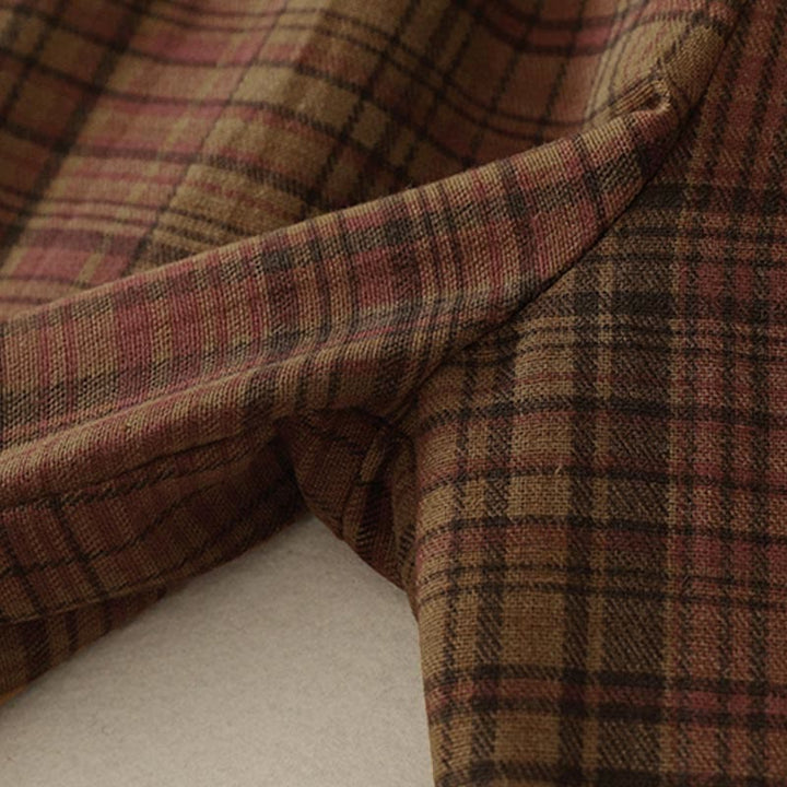 Buddha Stones Spring Plaid Design Women's Harem 7-8 Length Pants With Pockets - image 3