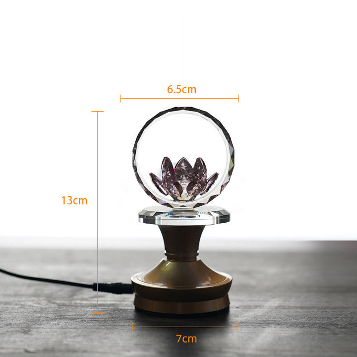 Buddha Stones Lotus Copper Brass New Beginning Home Decoration - Copper Brass Base - 6.5*13*7 cm - Plug-in - image 21