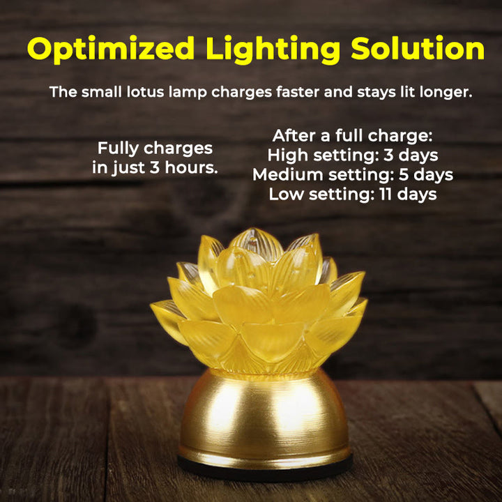 Buddha Stones Lotus Liuli Glass Copper New Beginning Home Decoration - image 7