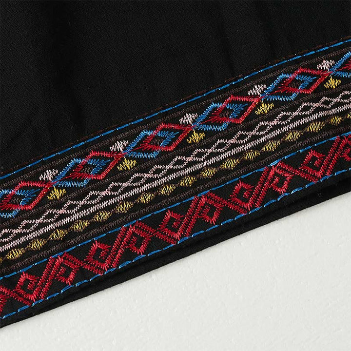 Buddha Stones Plain Bohemian Stripes Women's Wide Leg Pants With Pockets - image 13