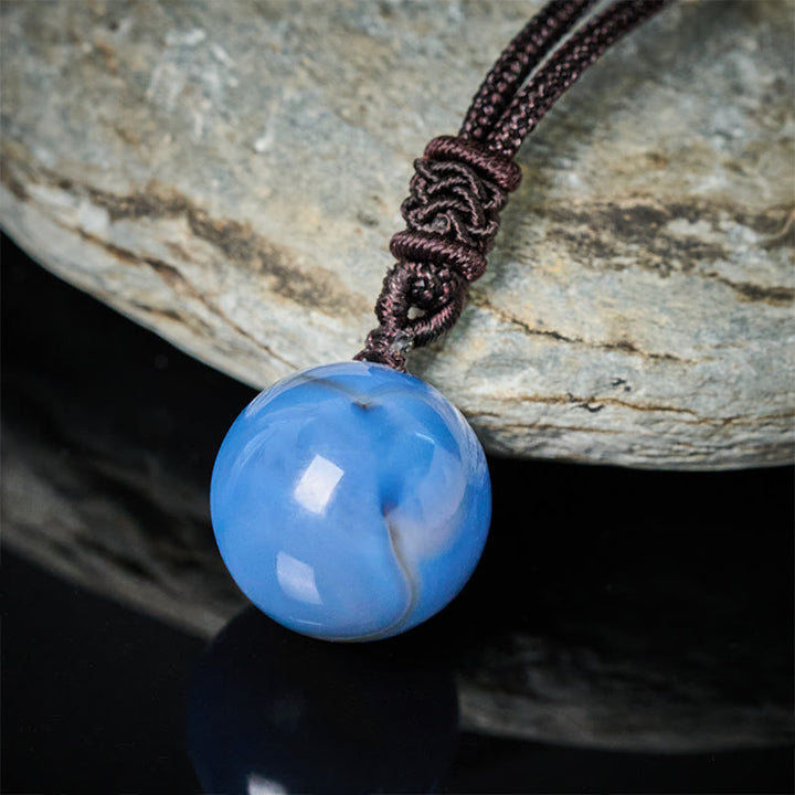 Buddha Stones Amethyst Yellow Agate Various Agate Pink Crystal Lazurite Lapis Lazuli Balance Necklace Pendant - image 16