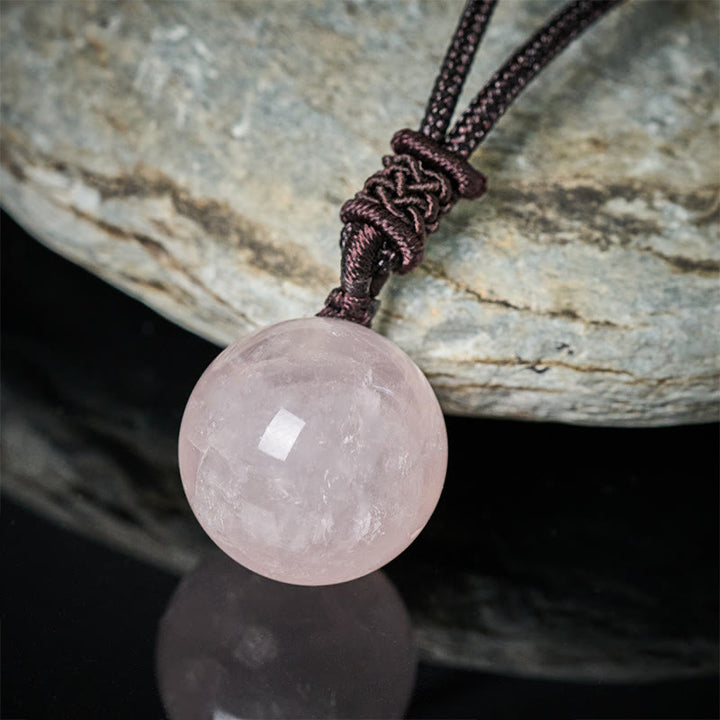 Buddha Stones Amethyst Yellow Agate Various Agate Pink Crystal Lazurite Lapis Lazuli Balance Necklace Pendant - image 20