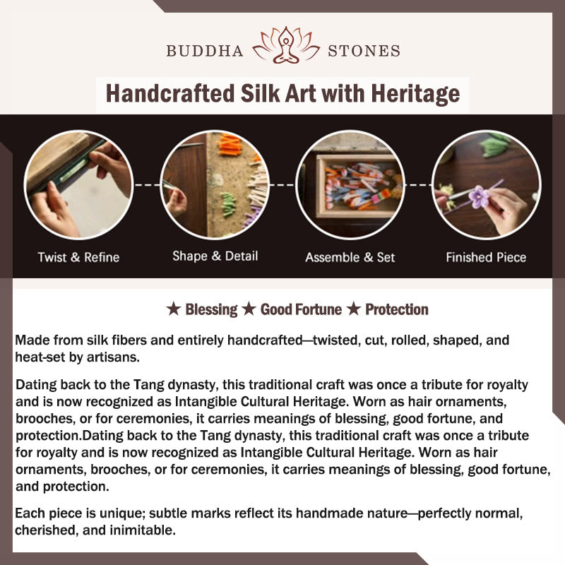 Buddha Stones Velvet Flower Ebony Wood Balance Hairpin - image 1