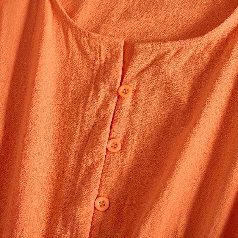 Buddha Stones Embroidery Geometry Half Sleeve Women's Midi Dress With Pockets - image 12