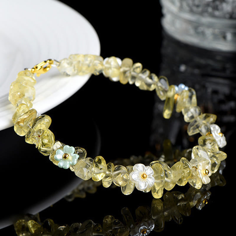 Buddha Stones Natural Aquamarine Peridot Strawberry Quartz Various Crystals Serenity Bracelet - image 20