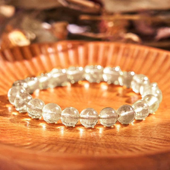 Buddha Stones Natural Rutilated Quartz Auspiciousness Protection Bracelet - image 7