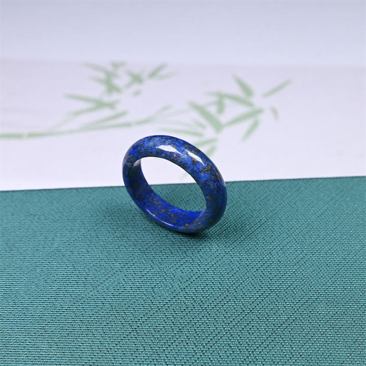 Buddha Stones Natural Lazurite Lapis Lazuli Self Care Ring - image 2