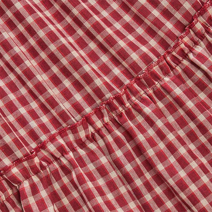 Buddha Stones Plaid Sleeveless Summer Below Knee Dress With Pockets - image 7