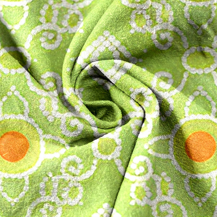 Buddha Stones Pure Cotton Geometric Diamond Motifs Dots Pattern Women's Elastic Waist Pants With Pockets - image 8