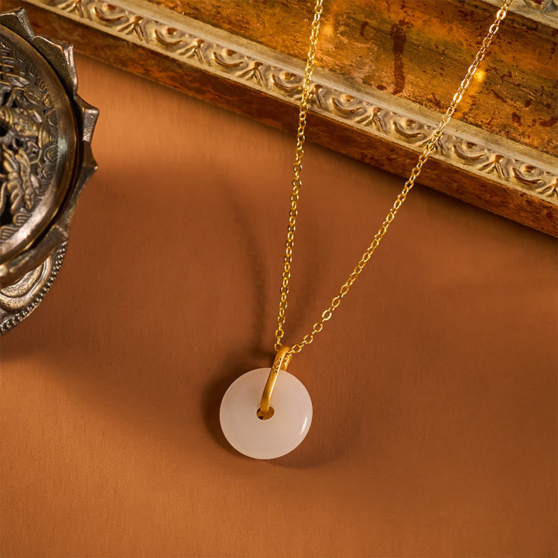 Buddha Stones Bamboo Peace Buckle Auspicious Necklace Pendant - image 4
