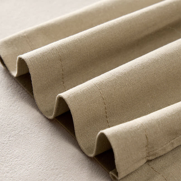 Buddha Stones Commute Drawstring Cotton Cropped Women's Wide Leg Pants With Pockets - image 8