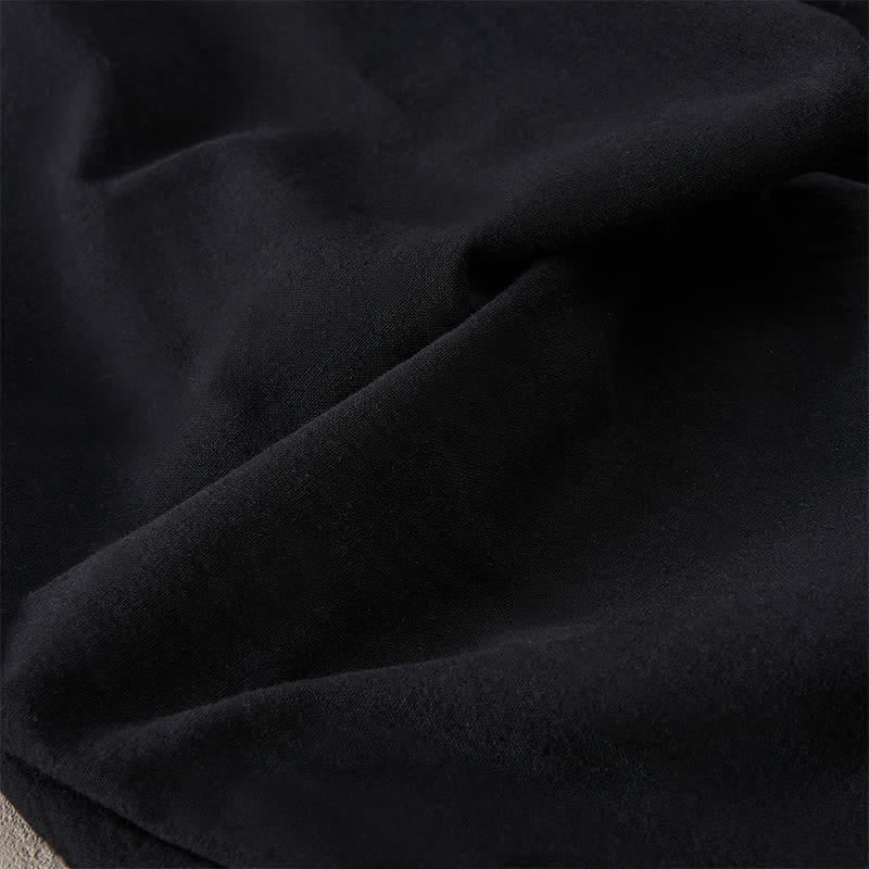 Buddha Stones Summer Lace-trimmed Hem Solid Color Women's Tapered Pants With Pockets - image 19