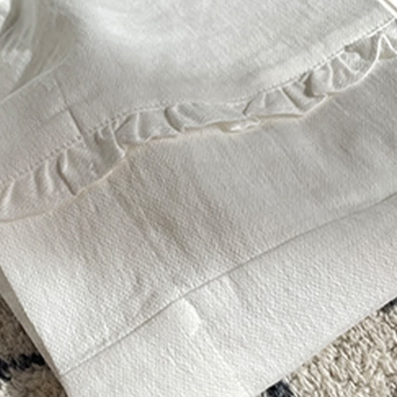 Buddha Stones Summer Drawstring Ruffle Elastic Waist Women's Shorts With Pockets - image 21