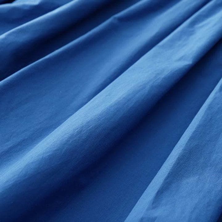 Buddha Stones Summer Buttons Pleated Knee Length Women's Sleeveless Dress With Pockets - image 9