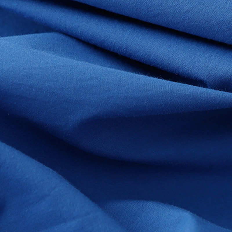 Buddha Stones Summer Buttons Pleated Knee Length Women's Sleeveless Dress With Pockets - image 11