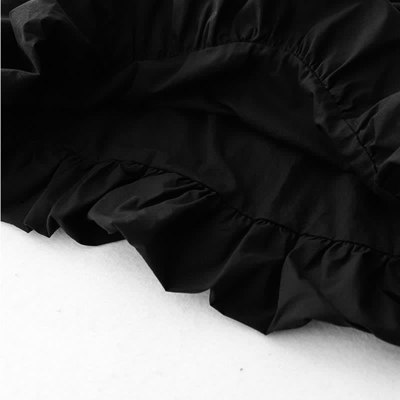 Buddha Stones Summer Buttons Pleated Knee Length Women's Sleeveless Dress With Pockets - image 21