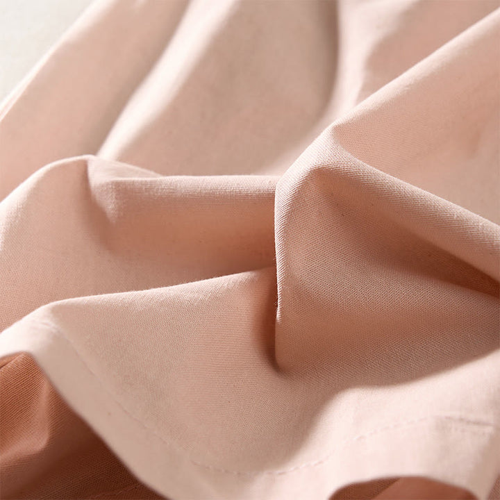 Buddha Stones Summer Pleated Design Elastic Waistband Cropped Women's Wide Leg Pants With Pockets - image 6