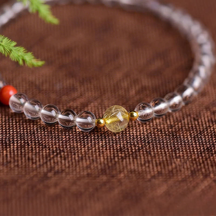 Buddha Stones Natural Clear Quartz Clarity Bracelet - image 7