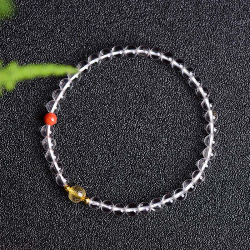 Buddha Stones Natural Clear Quartz Clarity Bracelet - image 2