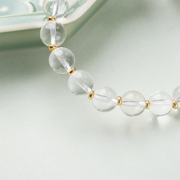 Buddha Stones Clear Quartz Zakiram Protection Bracelet - image 7