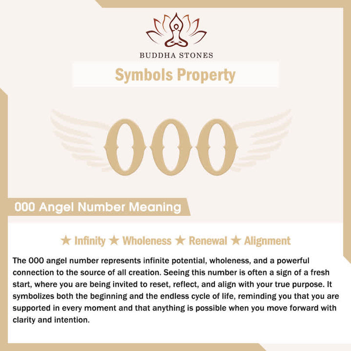 Buddha Stones "Infinite Possibilities Begin" 000 Angel Number Natural Clear Quartz Key Chain Hanging Decoration Includes Gift Message Card - image 8