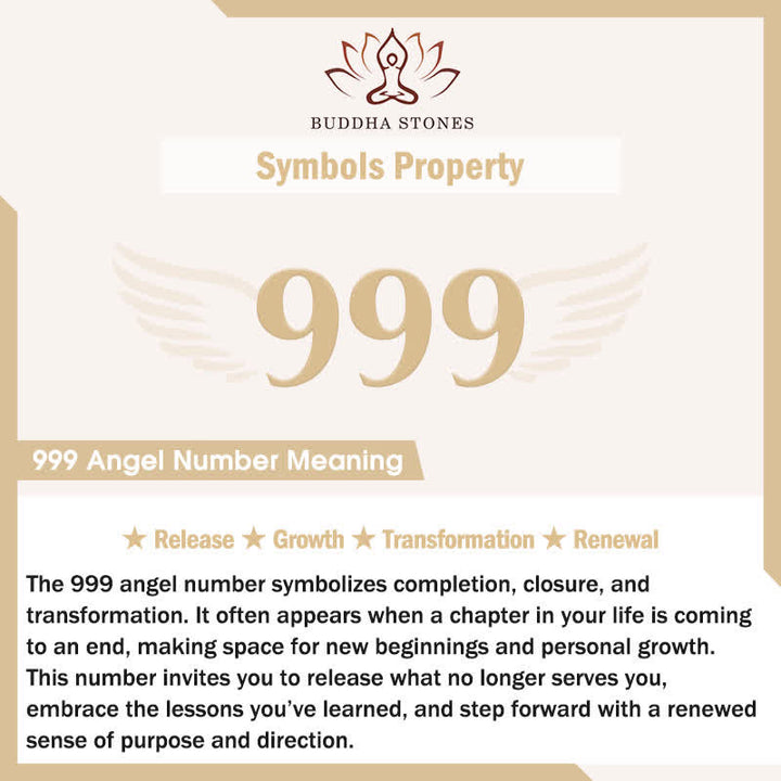 Buddha Stones "Wishing Closure and New Beginnings" 999 Angel Number Natural Black Obsidian Key Chain Hanging Decoration Includes Gift Message Card - image 7