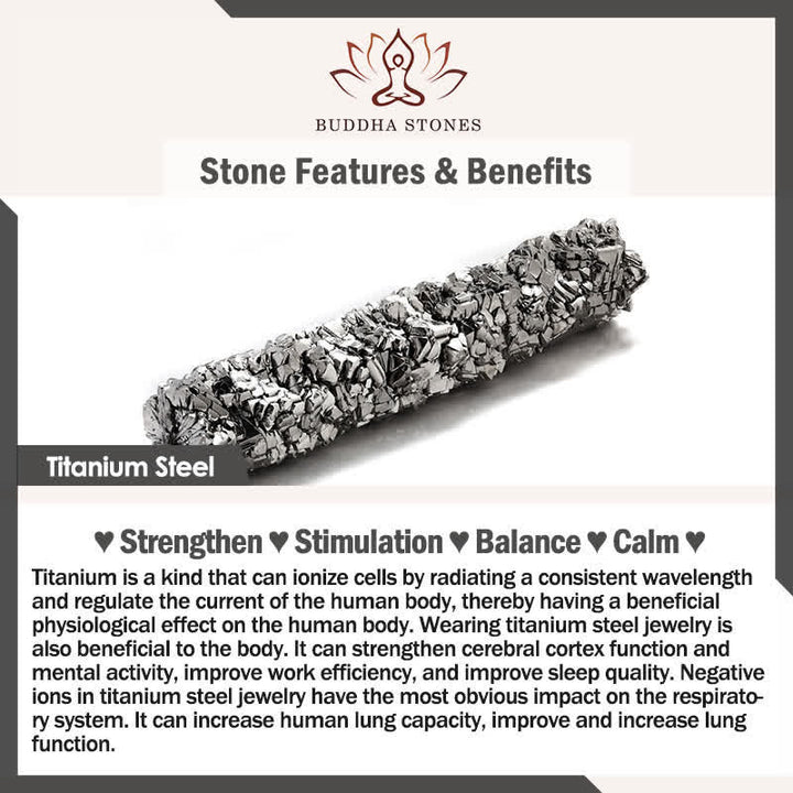 Buddha Stones Titanium Steel Minimalist Dog Cat Pendant Protection Chain Bracelet - image 5