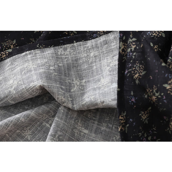 Buddha Stones Floral Elastic Waist Ruffle Hem Women's Skirt - image 9