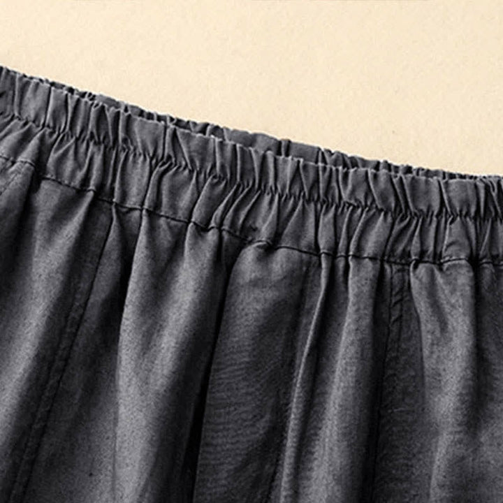 Buddha Stones Summer Linen Women's Tapered Pants With Pockets - image 20