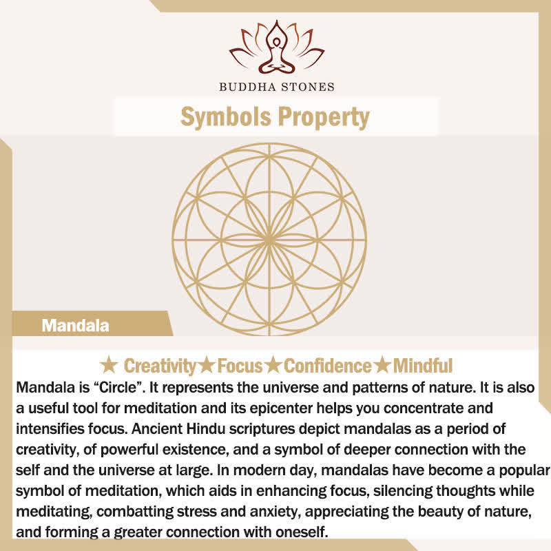 Buddha Stones Round Mandala Focus Cutout Decor Mindfulness Iron Metal Meaningful Symbols Wall Art - image 15