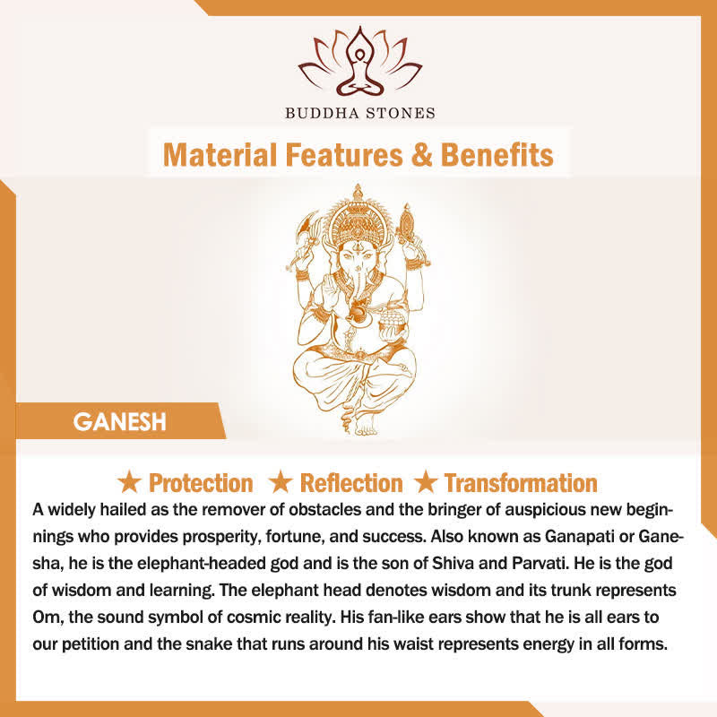 Buddha Stones Stainless Steel Ganesh Vajra Spiritual Power Pendant Necklace - image 7