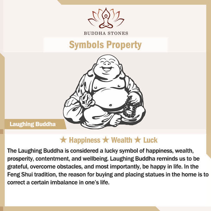 Buddha Stones Brass Laughing Buddha Grounding Luck Braided Keychains - image 5