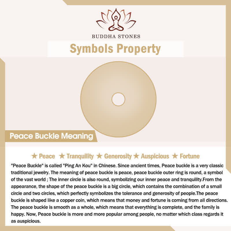 Buddha Stones Red String Peace Buckle Copper Protection Bracelet - image 6