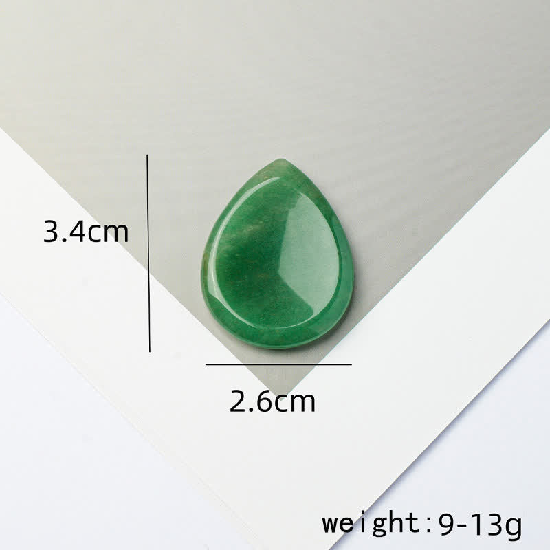 Buddha Stones Teardrop Shape Worry Stone Protection Crystal Decor 34*26*7.8cm - image 25