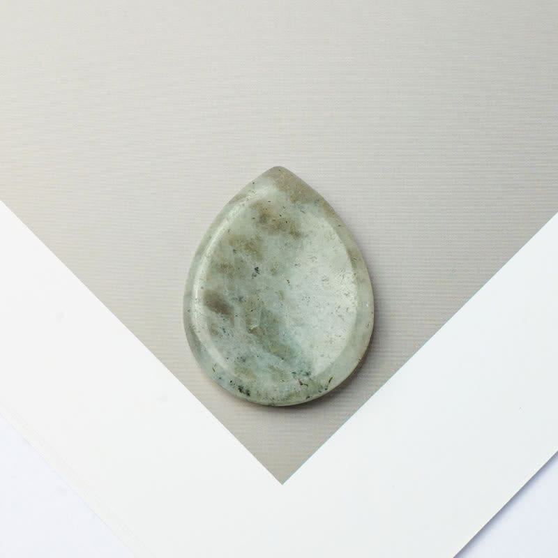 Buddha Stones Teardrop Shape Worry Stone Protection Crystal Decor 34*26*7.8cm - Natural Labradorite(Color May Vary) - 34*26*7.8mm - image 27