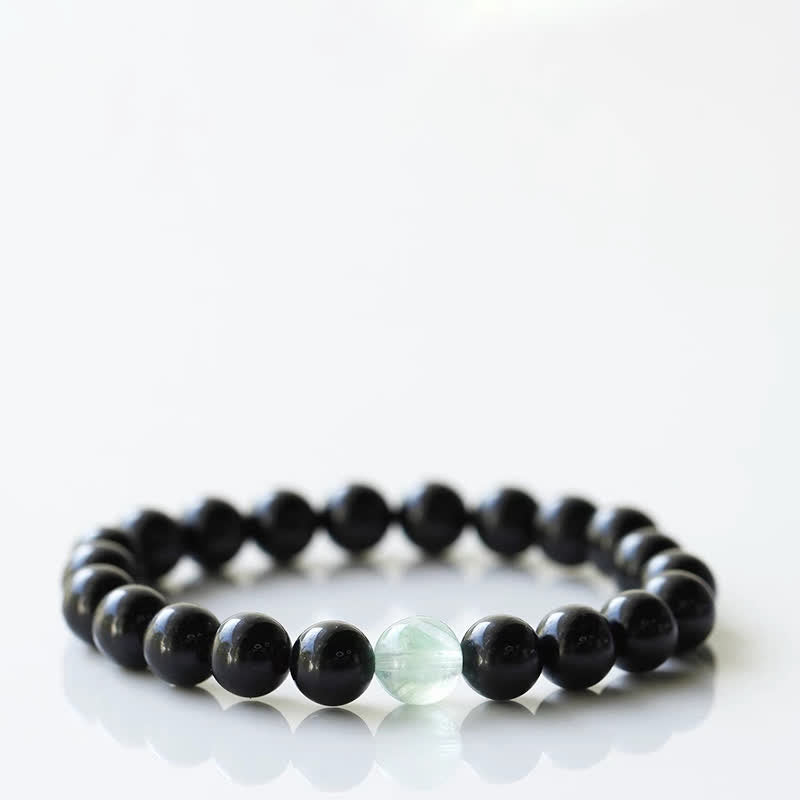 Buddha Stones Black Tourmaline Crystal Zodiac Animal Design Resilience Bracelet - Pig(Wrist Circumference 15–16cm) - image 15