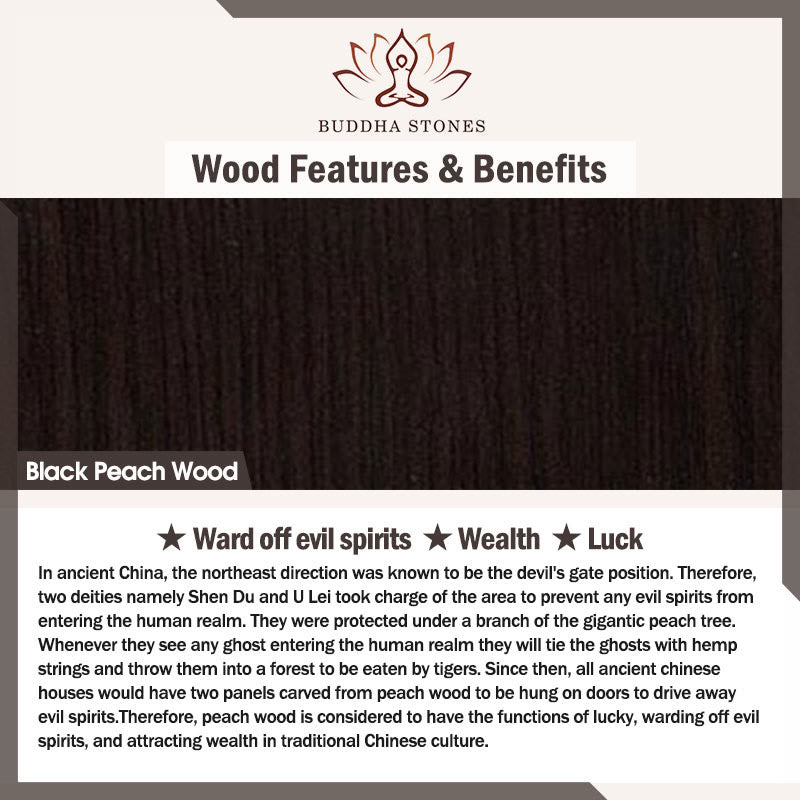 Buddha Stones Linden Wood Lamb Om Mani Padme Hum Plum Bossom Hand-carved Keychains - image 8