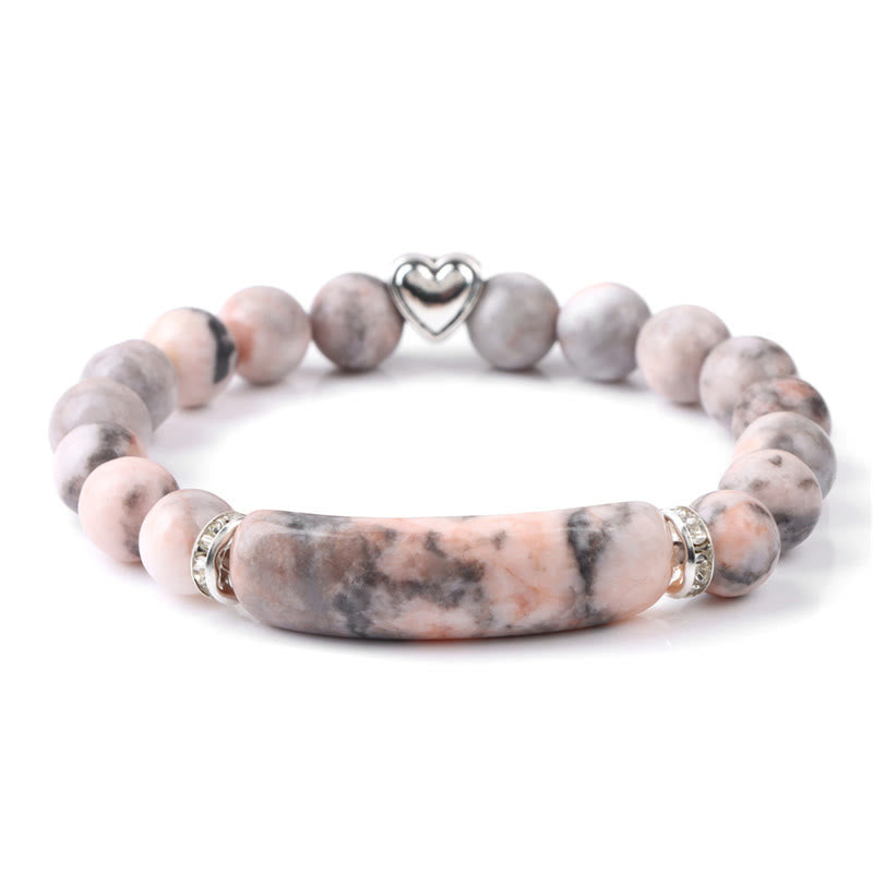 Buddha Stones Amethyst Tiger Eye Lapis Lazuli Green Aventurine Rhodonite Dalmatian Jasper Healing Bracelet - Rhodonite(Wrist Circumference 15-16cm) - image 14