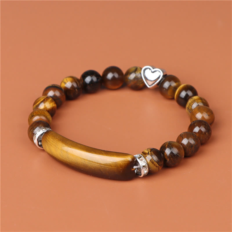 Buddha Stones Amethyst Tiger Eye Lapis Lazuli Green Aventurine Rhodonite Dalmatian Jasper Healing Bracelet - image 6