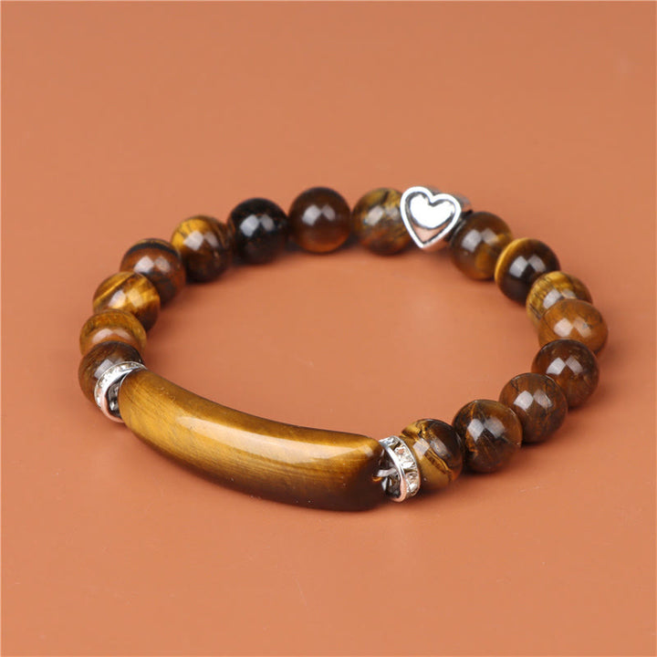 Buddha Stones Amethyst Tiger Eye Lapis Lazuli Green Aventurine Rhodonite Dalmatian Jasper Healing Bracelet - image 6