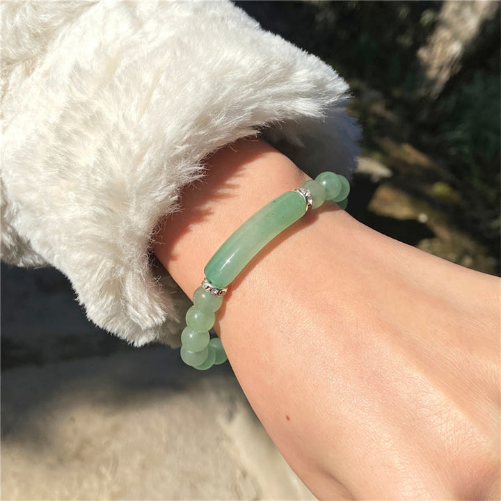 Buddha Stones Amethyst Tiger Eye Lapis Lazuli Green Aventurine Rhodonite Dalmatian Jasper Healing Bracelet - image 12